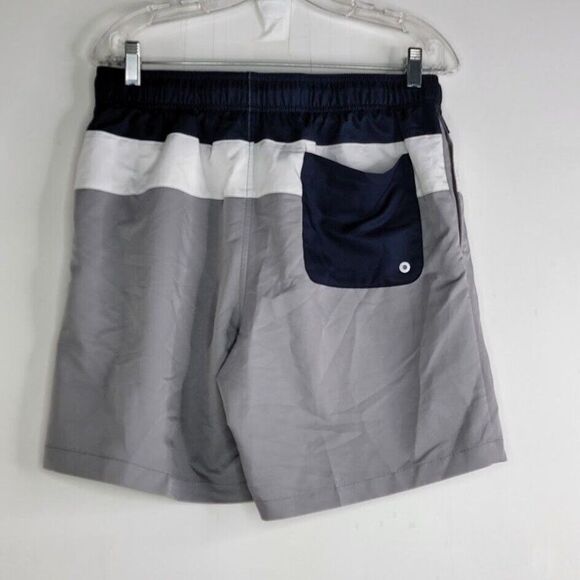 Speedo Swim Trunks Shorts Men's Size Medium Blue White Gray Mesh - Picture 3 of 8